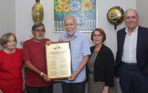 Nicerata Vaca, Eduardo Jara, Gilberto Orozco, Norma Orellana y Jorge Gallardo.