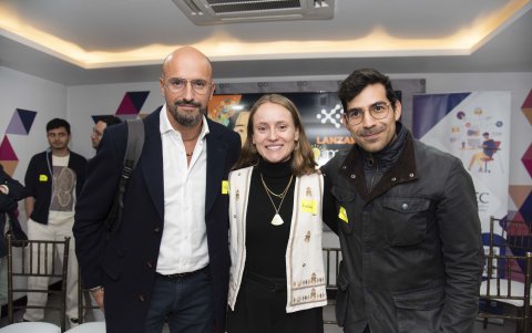 Nicolás Dueñas, Isabel Ponce y Francisco Morejón.