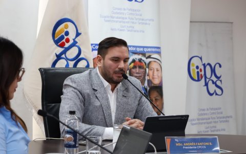 Andrés Fantoni es presidente del CPCCS