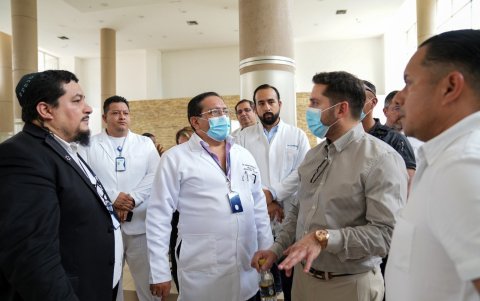 El director general del IESS se reunió con el gerente general del Teodoro Maldonado Carbo, Daniel Rodríguez, el 29 de enero de 2026.