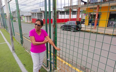 Dirigentes barriales piden que se dé mantenimiento a la cancha que es frecuentada por decenas de niños, adolescentes y jóvenes.