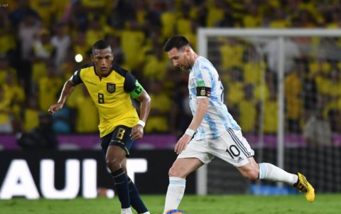 Esta fue la ultima ocasión que Messi jugó con Argentina en Ecuador.