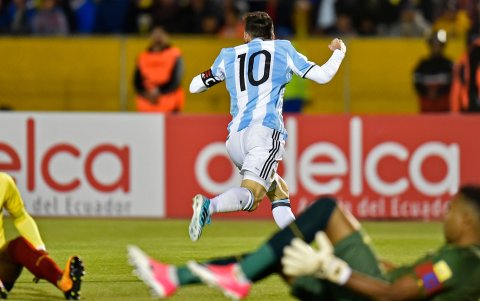 Esta fue la única ocasión en la que Messi le anotó a Ecuador de visita.