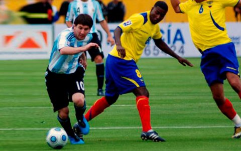 La primera vez que Messi visitó Ecuador con tan solo 21 años.