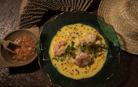 Los platillos de Montuvia incorporan las técnicas ancestrales con sabores modernos, como el ceviche con maracuyá.