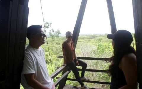 Distracción. Muchos guayaquileños buscan lugares naturales para contemplar.