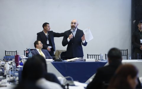 El presidente del Consejo de la Judicatura, Mario Godoy, practicó las pruebas documentales de descargo en su juicio político.