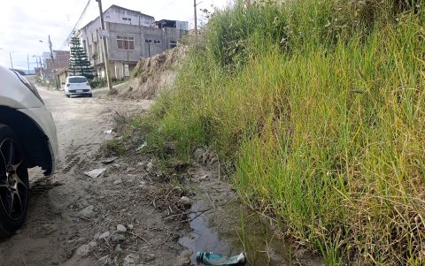 La basura está regada en varios puntos del barrio Samana, en el sur de Loja, donde sus habitantes denuncian que las frecuencias de recolección de desechos son irregulares.