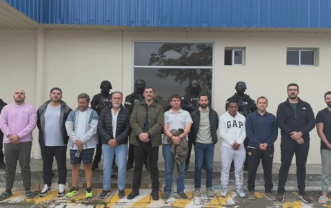 Aquiles Álvarez junto a los otros sospechosos por el caso 