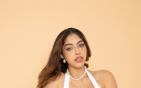 Verónica creó su marca de ropa, Vero Basics, en el 2020.