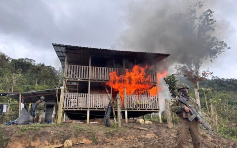 La intervención se produjo un enfrentamiento armado que se extendió por aproximadamente 15 minutos.
