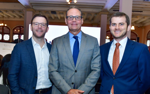 Jorge Luis Váscones, Andrés Crespo y Gonzalo Noboa.