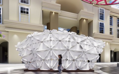 The Oval Hall, el pabellón plegable que conquistó la ExpoFAU.