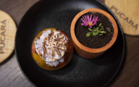 La lógica de fusión también se extiende a los postres y a la carta de bebidas