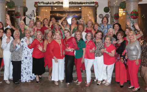 La infaltable foto grupal para el recuerdo.