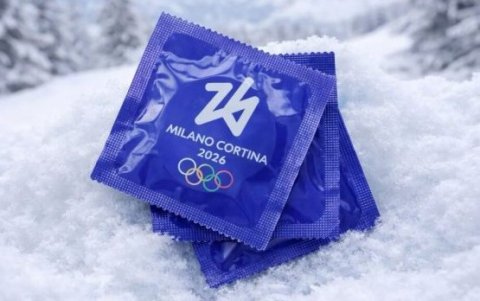 Los condones de la Villa Olímpica de Milano-Cortina 2026.