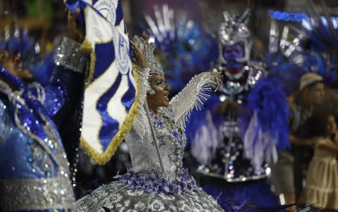 Los desfiles del Grupo Especial en el Sambódromo Marquês de Sapucaí son el mayor atractivo del Carnaval de Río de Janeiro.