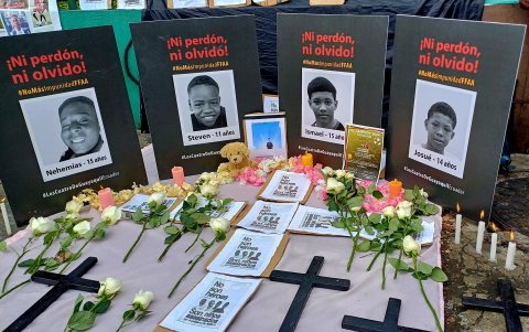 Las familias de Josué, Ismael, Nehemías y Steven esperan justicia tras el fallo de la Corte Constitucional por el Caso Malvinas