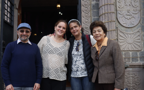 Gonzalo González, Valentina Febres Cordero, Carolina Carrión y Amparo Ballesteros.