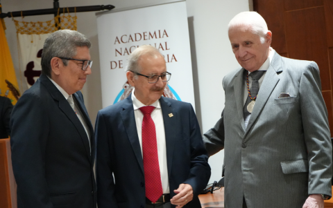 Fernando Mancero, Walter Mera y Aquiles Rigaíl.