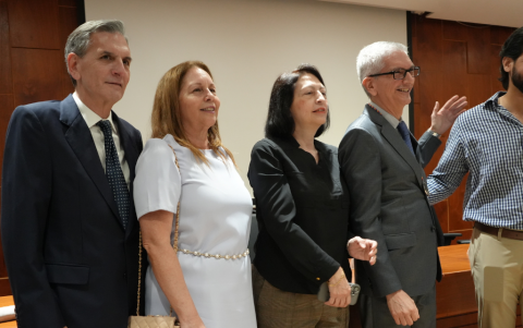 Rafael Compte, Catherine Cabanillas, María Fernanda Compte, Florencio Compte y Francisco Gagliardo.