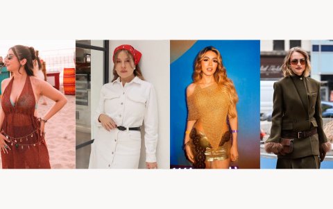 1. Carolina Plaza 2. Rafaella Mora 3. Andreína Bravo 4. Chloé y Saint Laurent