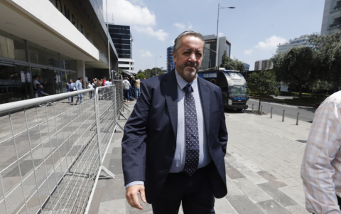 Ramiro García, abogado de Aquiles Álvarez, durante el caso Goleada.