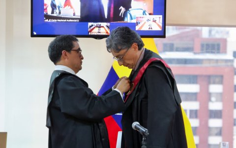 José Suing (izquierda) fue el presidente encargado de la CNJ que puso en la terna a Mario Godoy; Marco Rodríguez (derecha) será quién coloque al siguiente presidente de la Judicatura.