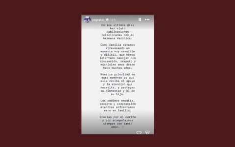 Comunicado de la hermana de Karol G.