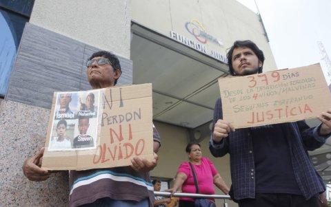 Las víctimas de la desaparición forzada fueron cuatro niños y adolescentes: Josué, Nehemías, Steven e Ismael.