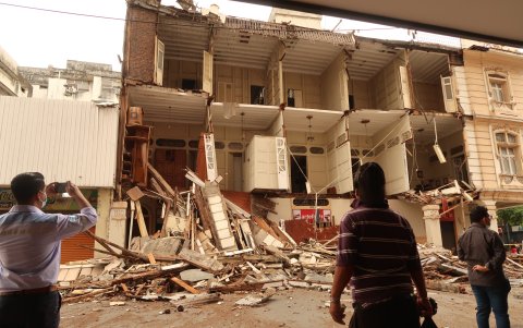 Estado. En estas condiciones quedó la Casa Tola, en abril de 2022.