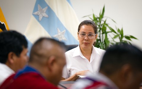 Cynthia Gellibert, como secretaria de la Administración Pública.