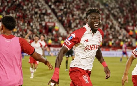 El ecuatoriano Jordy Caicedo goza de un gran momento goleador con Huracán en el inicio de la liga de Argentina 2025.