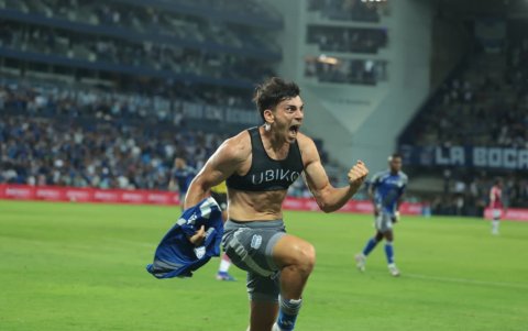 Guerrico abrió el marcador de Emelec.