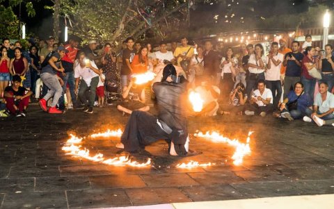 Guayarte realizó varios eventos llamativos en sus primeros años.