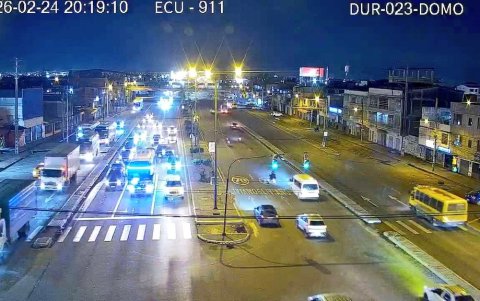 Durán, la noche de este 24 de febrero de 2026.