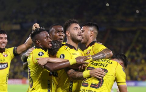 Barcelona SC logró abrir el marcador en Guayaquil gracias al tanto de Héctor Villalba.