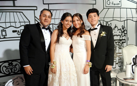 Sebastián Peña, Luciana Mendoza, Melissa Negrón y Sebastián Pesantes.