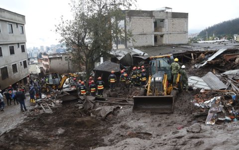 La cancha de vóley se convirtió en el epicentro de la desgracia, luego del aluvión de La Comuna, en enero del 2022.