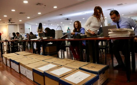 La audiencia del caso Triple A se realizó en Quito, mientras que Aquiles Álvarez y su defensa se conectaron desde la Unidad Judicial de La Libertad, en Santa Elena.