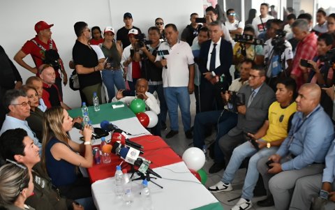 Andrea González Nader fue candidata a la Presidencia de Ecuador de la mano con el Partido Sociedad Patriótica, en los comicios generales de 2025.
