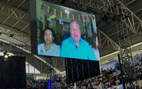 La convención nacional del movimiento Revolución Ciudadana se realizó con la presencia remota del expresidente y fundador de la organización política, Rafael Correa.