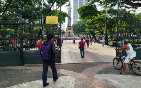 El sitio lucía tranquilo y sin manifestantes.