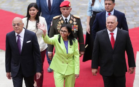 Delcy Rodríguez asumió la Presidencia en Venezuela tras la captura de Nicolás Maduro.