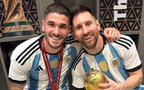 De Paul y Messi, campeones del Mundial 2022