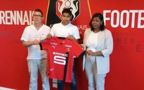 Elias Legendre Quiñonez, delantero de Rennes, es hijo de madre ecuatoriana y padre francés.