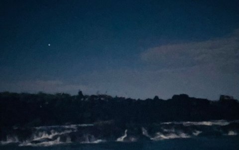 Los visitantes se encontraban navegando cuando las condiciones del mar complicaron su retorno a la costa.