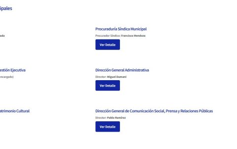 En la página de la Alcaldía figura como director de Comunicación.