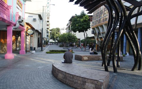 Calle Imbabura, entre Pedro Carbo y Panamá
