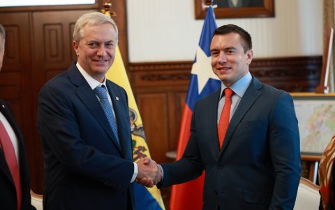 Daniel Noboa se reunión con el entonces presidente electo de Chile José Antonio Kast en diciembre de 2025.